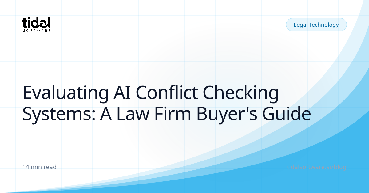 Evaluating AI Conflict Checking Systems: A Law Firm Buyer's Guide ...