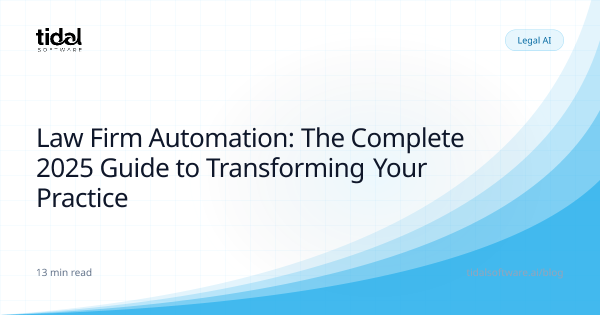 Law Firm Automation: The Complete 2025 Guide to Transforming Your ...