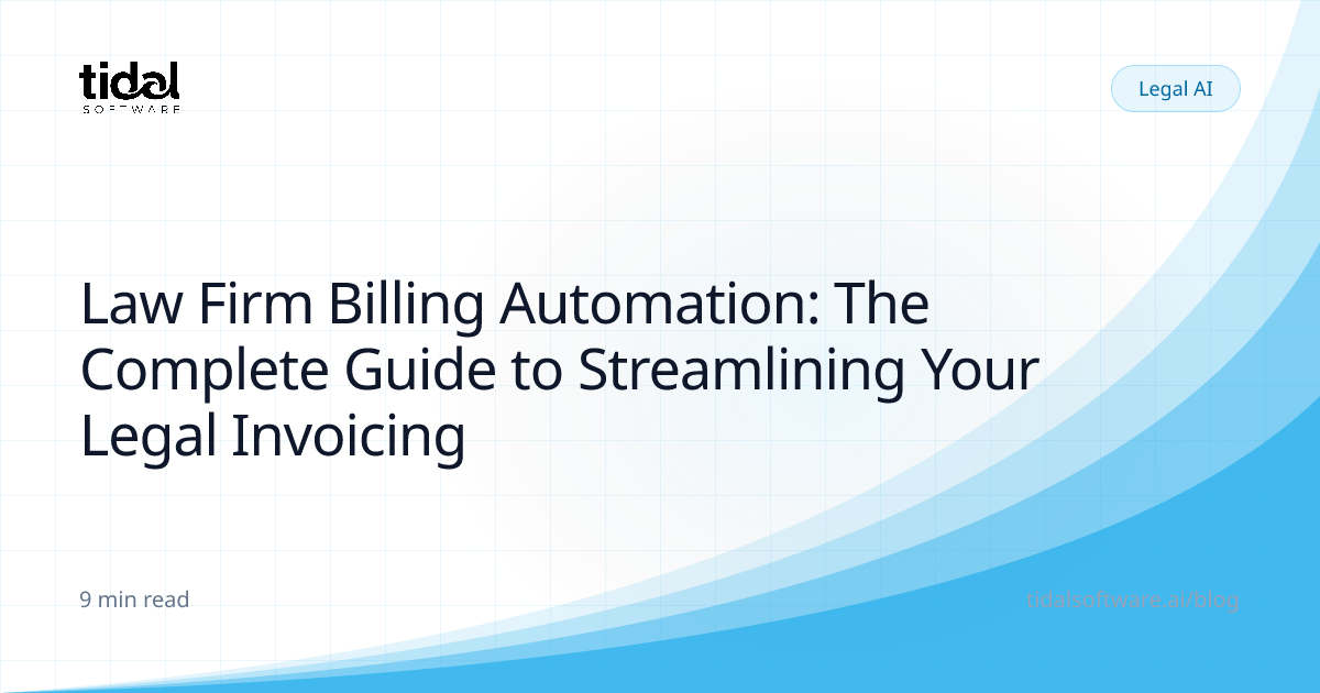Law Firm Billing Automation: The Complete Guide to Streamlining Your ...